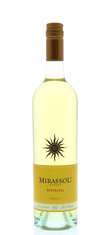 Mirassou Riesling 2013 Front Bottle Shot
