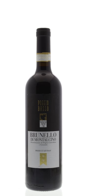 Poggio Basso Brunello di Montalcino 2009 Front Bottle Shot