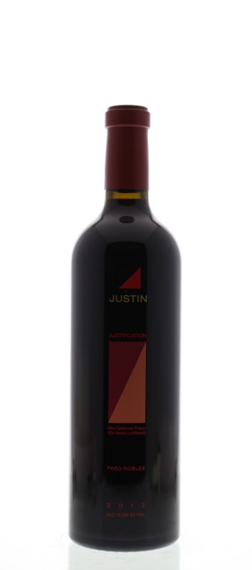 Justin Justification 2012 Front Bottle Shot