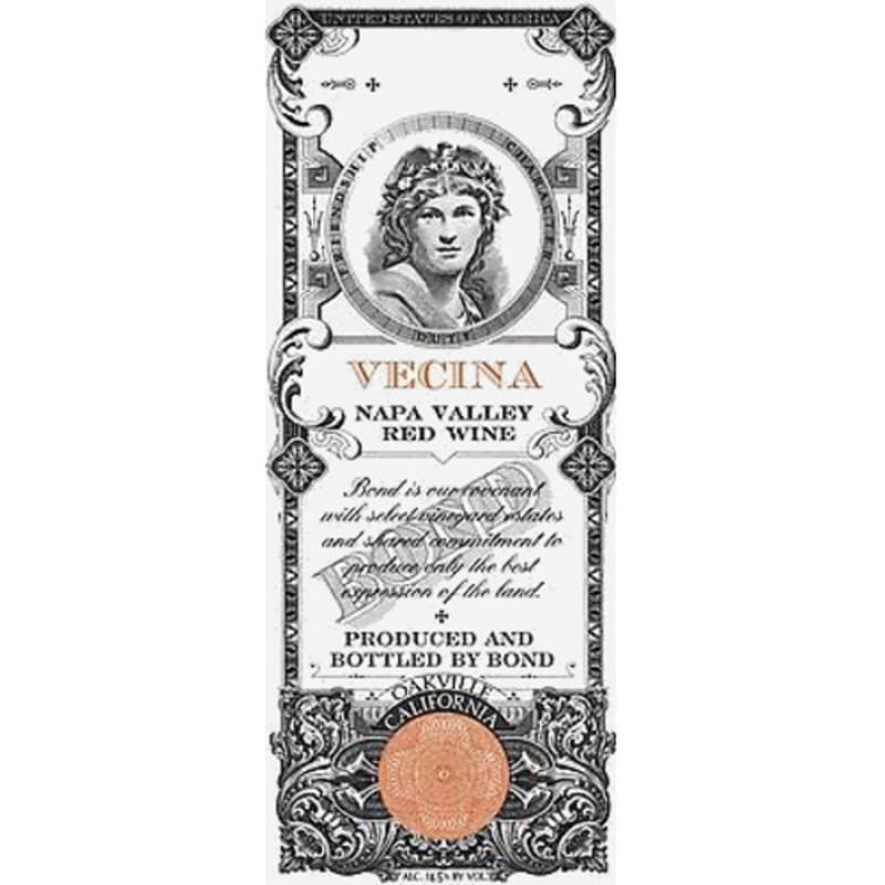 Bond Vecina (375ML half-bottle) 2009 Front Label