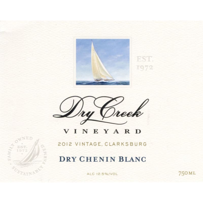 Dry Creek Vineyard Dry Chenin Blanc 2012 Front Label