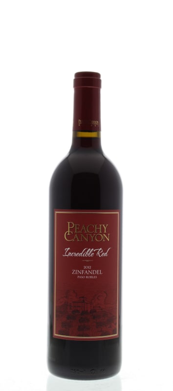 Peachy Canyon Incredible Red Zinfandel 2012 Front Bottle Shot