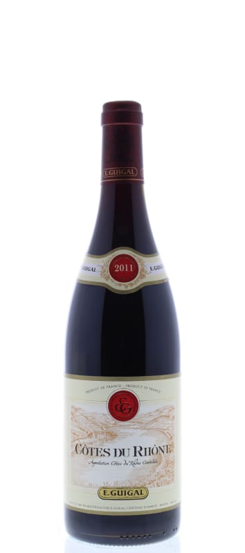 E. Guigal Cotes du Rhone Rouge 2011 Front Bottle Shot