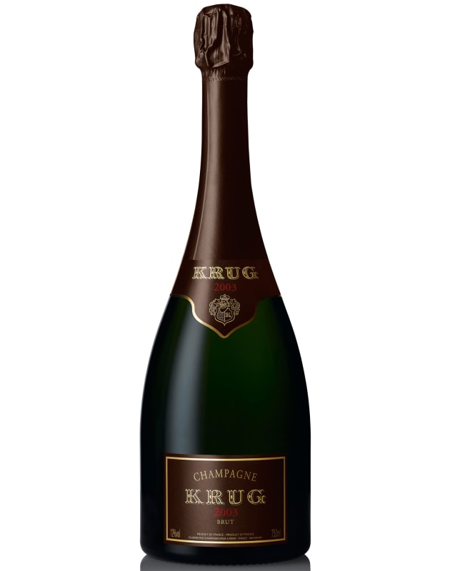 Krug Brut 2003 Front Bottle Shot
