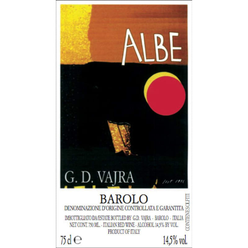 G.D. Vajra Barolo Albe (3 Liter Bottle) 2010 Front Label