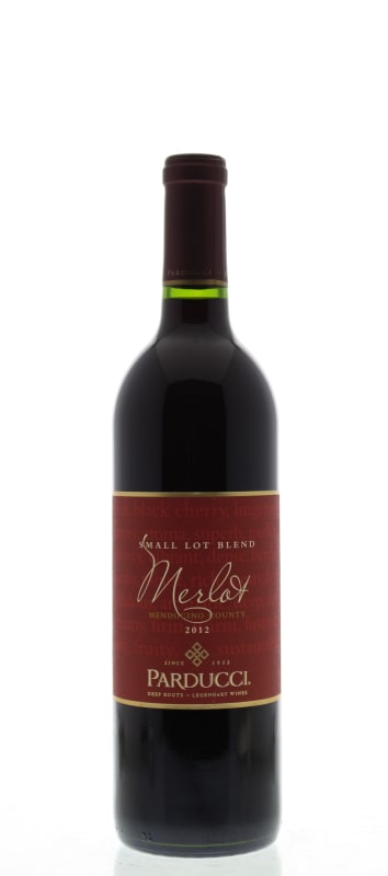 Parducci Small Lot Blend Merlot 2012 Front Bottle Shot