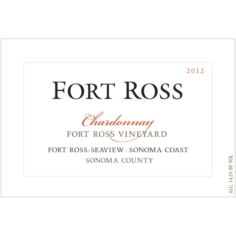 Fort Ross Vineyard Chardonnay 2012 Front Label