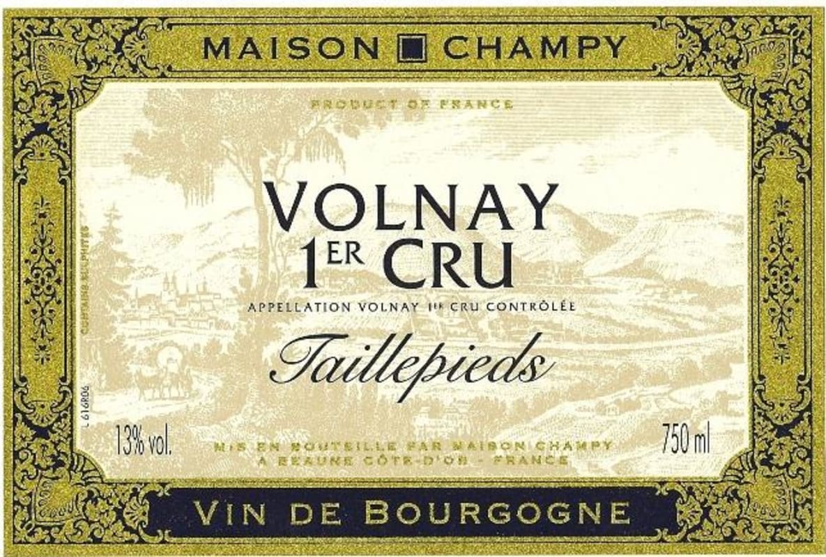 Maison Champy Volnay Les Taillepieds Premier Cru 2006 Front Label