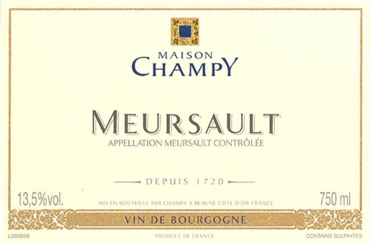 Maison Champy Meursault 2013 Front Label
