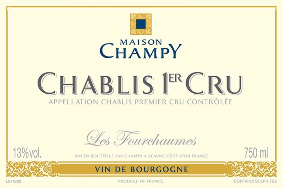 Maison Champy Chablis Les Fourchaumes Premier Cru 2012 Front Label