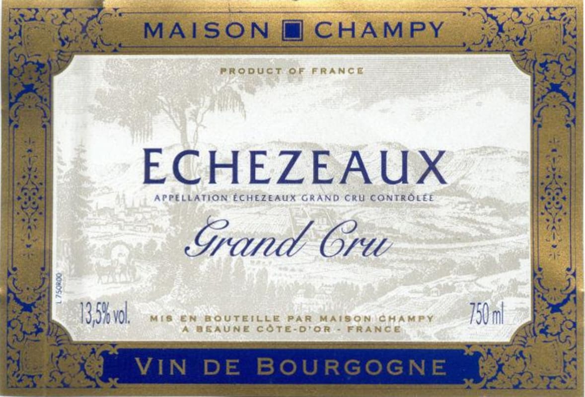 Maison Champy Echezaux Grand Cru 2007 Front Label