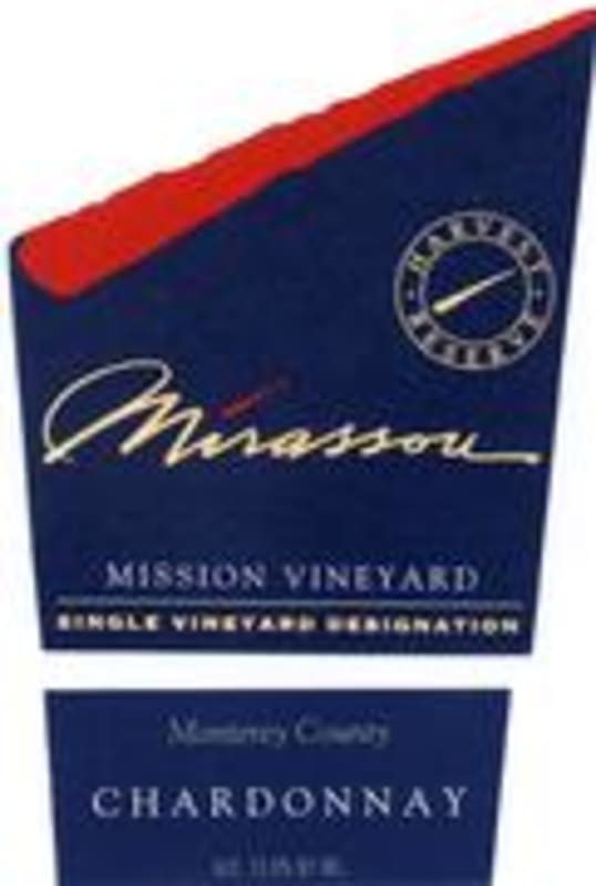 Mirassou Mission Vineyard Chardonnay 1998 Front Label
