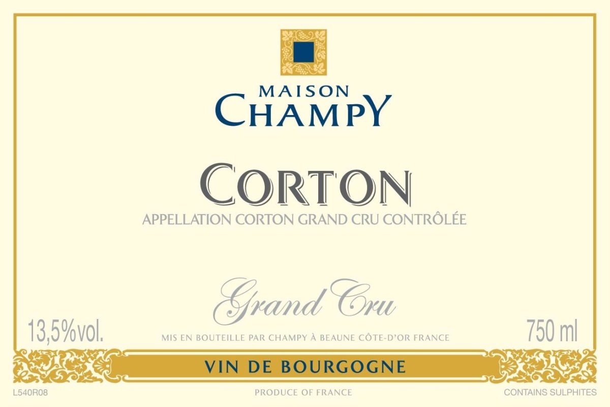 Maison Champy Corton Grand Cru 2009 Front Label