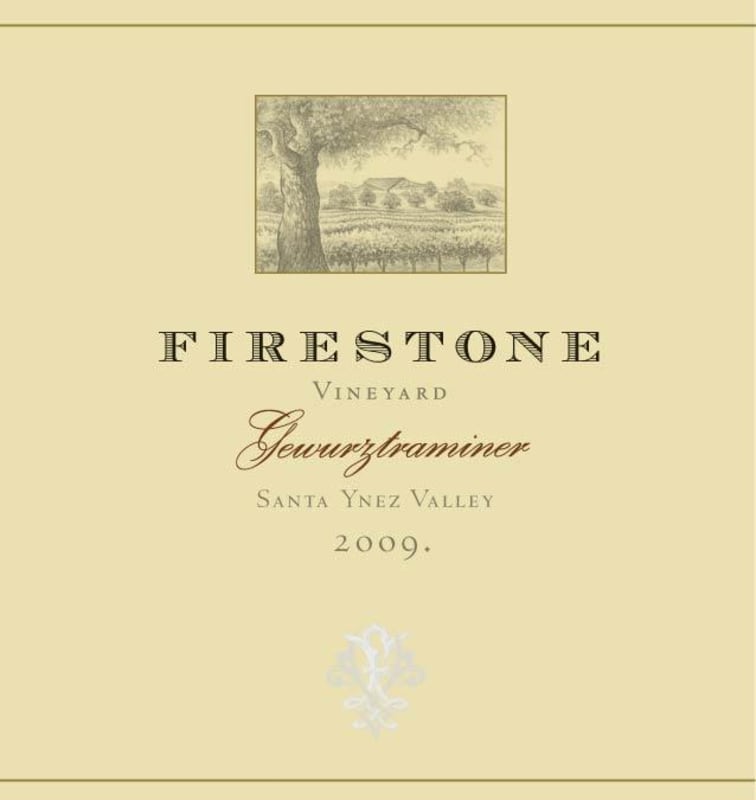 Firestone Gewurztraminer 2009 Front Label