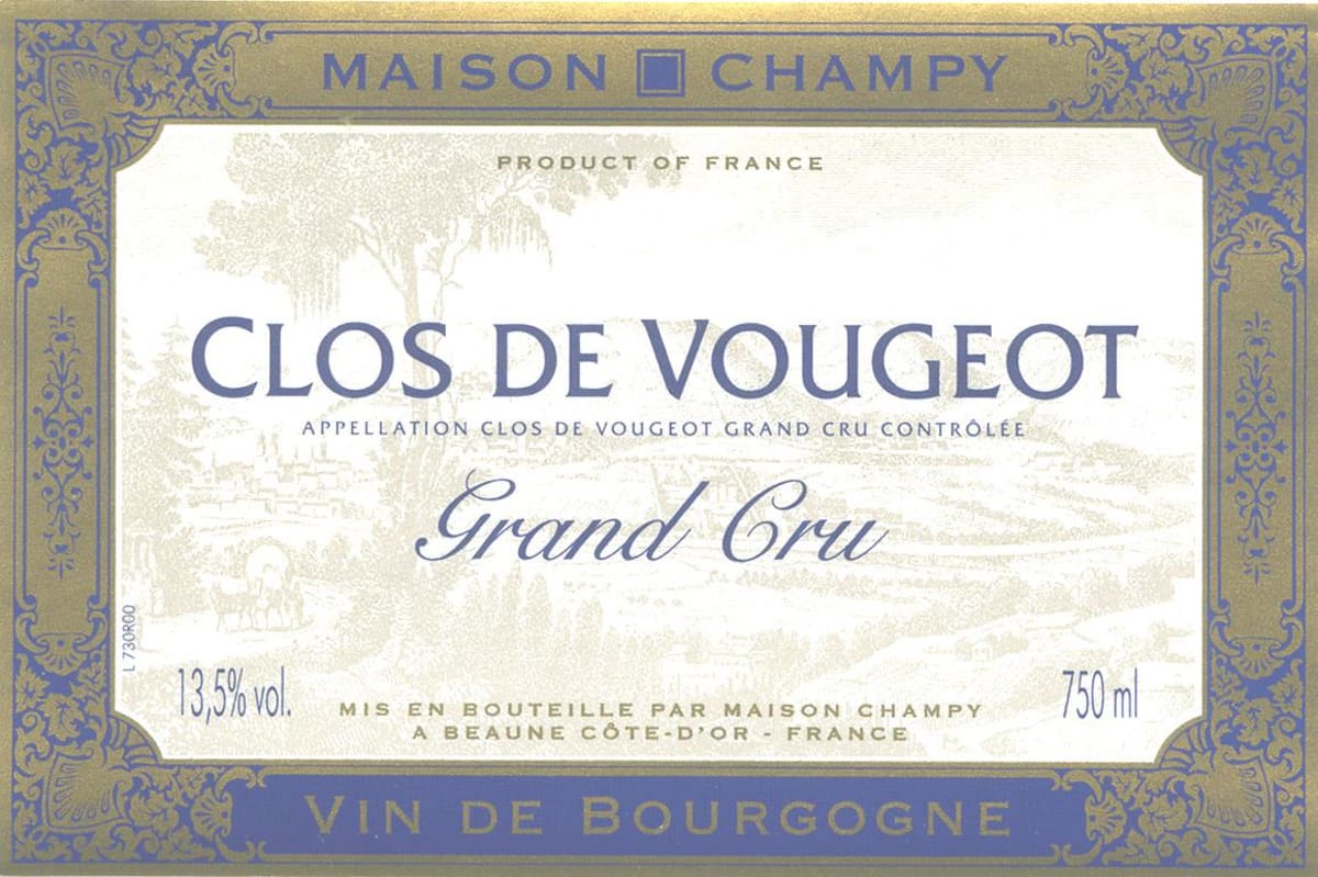 Maison Champy Clos De Vougeot Grand Cru 2004 Front Label
