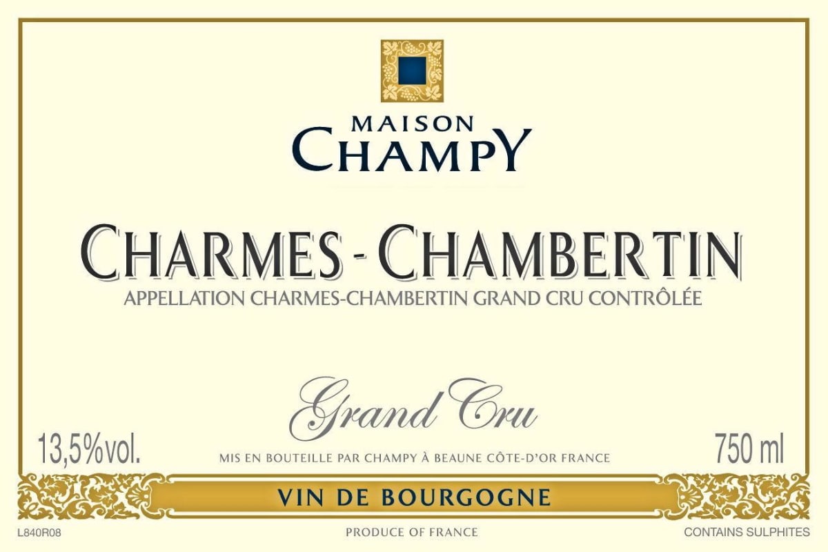 Maison Champy Charmes-Chambertin Grand Cru 2010 Front Label