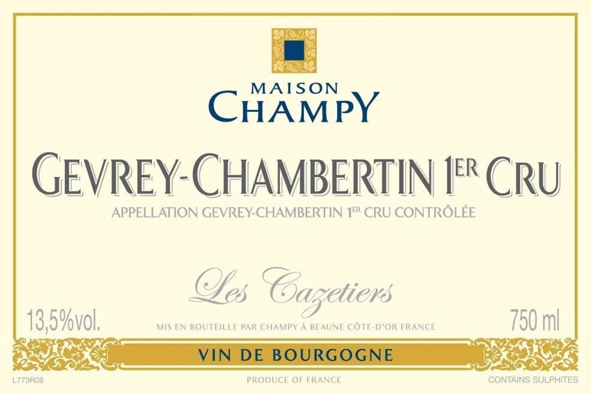 Maison Champy Gevrey-Chambertin Les Cazetiers Premier Cru 2011 Front Label