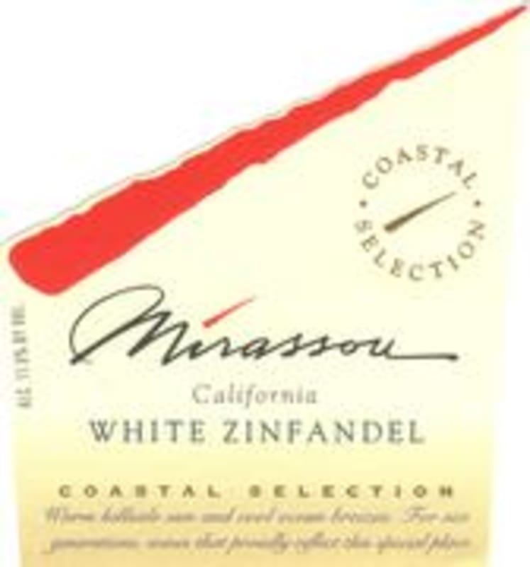 Mirassou White Zinfandel 1998 Front Label