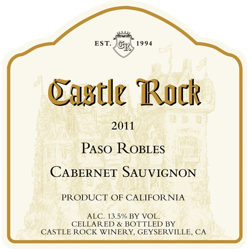 Castle Rock Paso Robles Cabernet Sauvignon 2011 Front Label