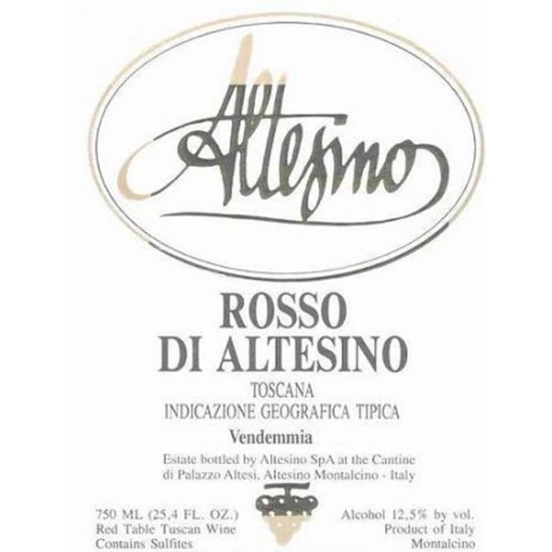 Altesino Rosso di Altesino Toscana 2012 Front Label