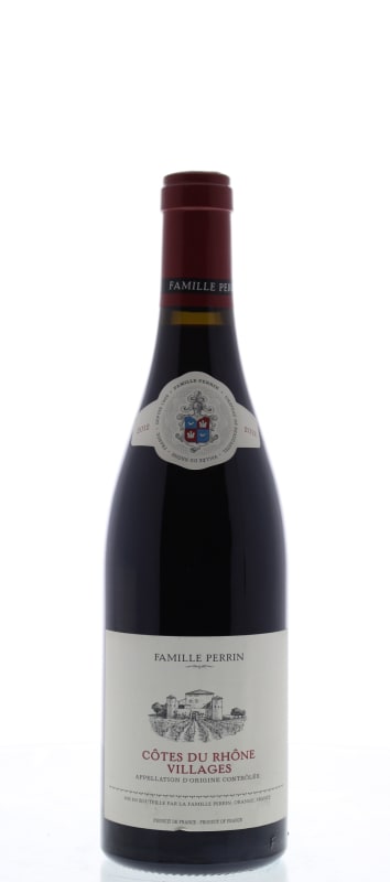 Famille Perrin Cotes du Rhone Villages Rouge 2012 Front Bottle Shot