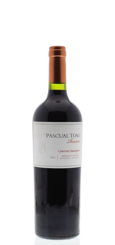 Pascual Toso Reserva Cabernet Sauvignon 2011 Front Bottle Shot