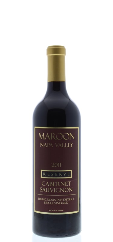 Maroon Spring Mountain Reserve Cabernet Sauvignon 2011 Front Bottle Shot