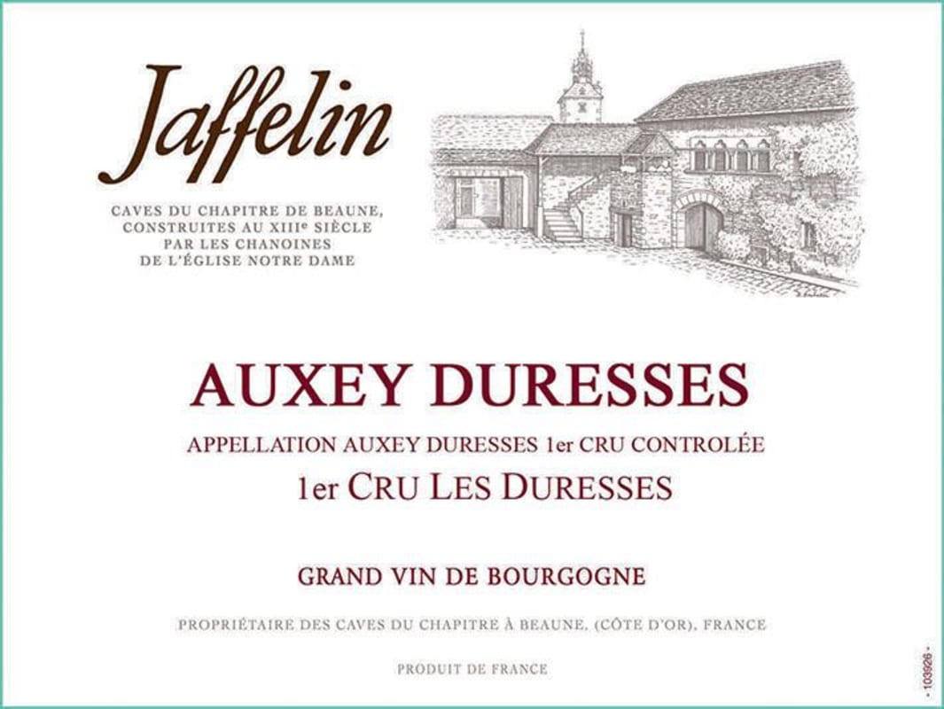 Jaffelin Auxey Duresses Les Duresses Premier Cru 2013 Front Label
