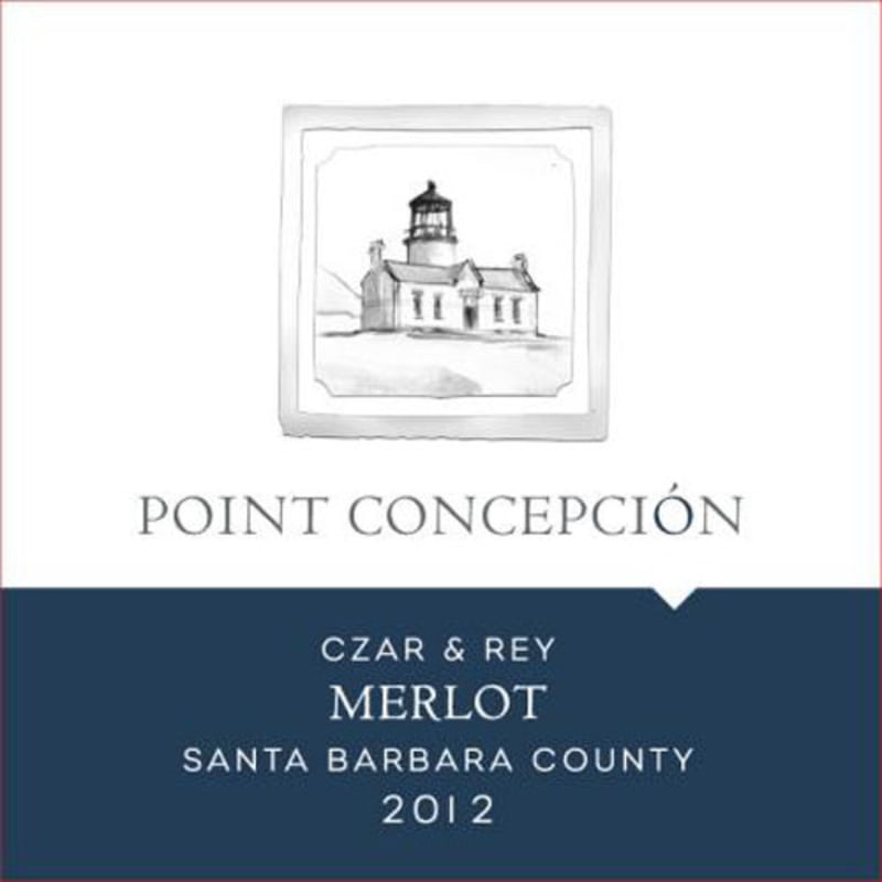 Point Concepcion Czar & Rey Merlot 2012 Front Label