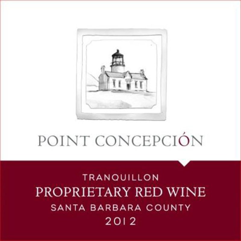 Point Concepcion Tranquillion Proprietary Red 2012 Front Label