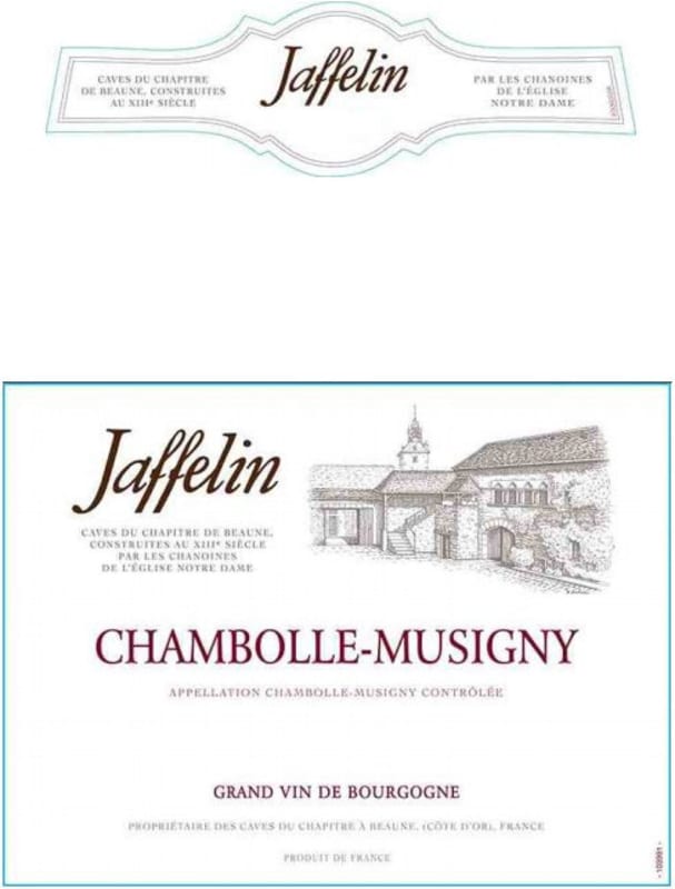 Jaffelin Chambolle-Musigny 2012 Front Label