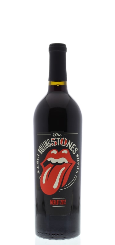 Wines That Rock Rolling Stones Forty Licks Merlot 2012 Front Bottle Shot