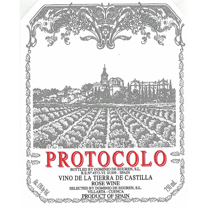Dominio de Eguren Protocolo Rose 2013 Front Label