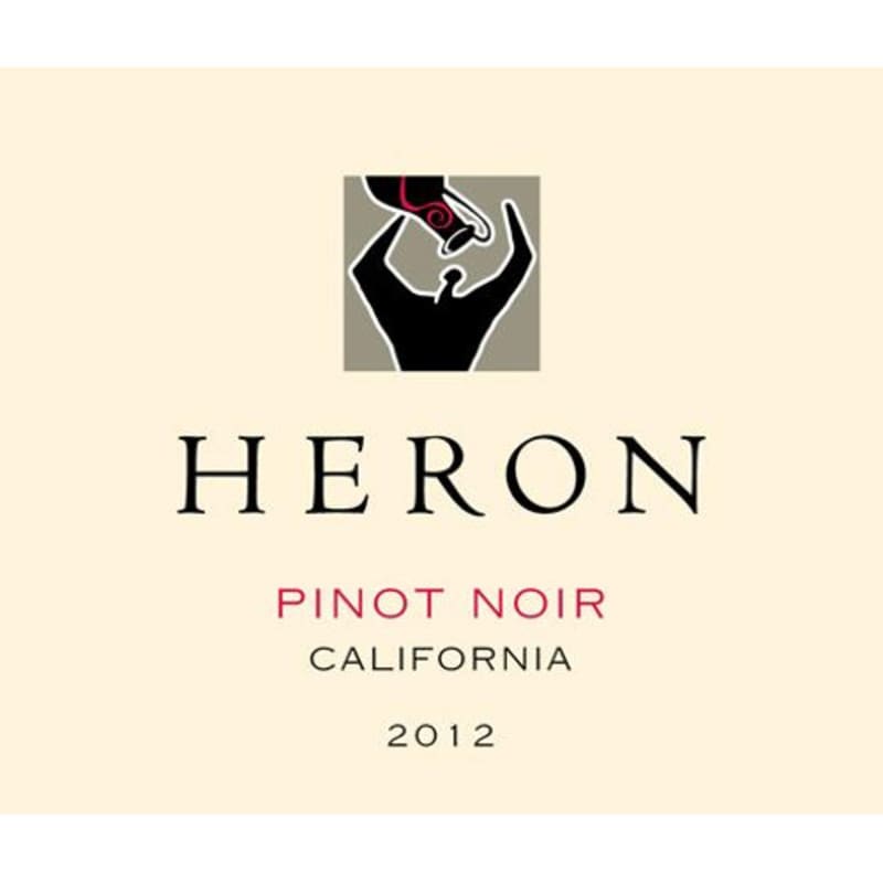 Heron Mendocino Pinot Noir 2012 Front Label