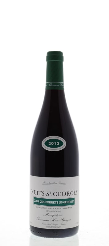 Domaine Henri Gouges Nuits-St-Georges Clos des Porrets St. Georges Premier Cru 2012 Front Bottle Shot