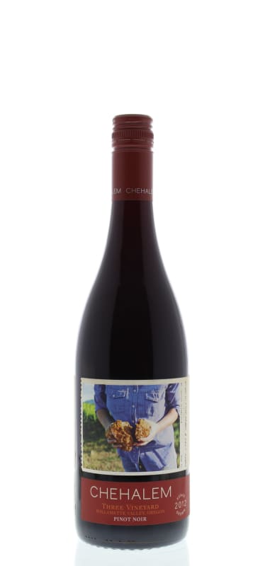 Chehalem 3 Vineyard Pinot Noir 2012 Front Bottle Shot