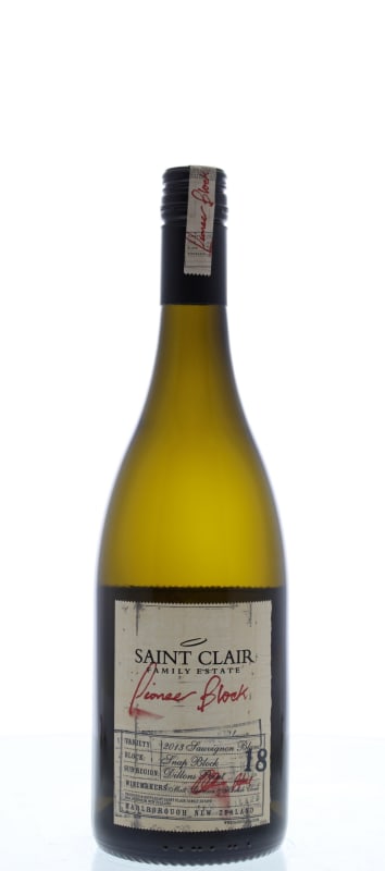 Saint Clair Pioneer Block 18 Sauvignon Blanc 2013 Front Bottle Shot