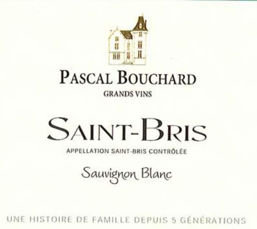 Pascal Bouchard Saint-Bris Sauvignon Blanc 2012 Front Label
