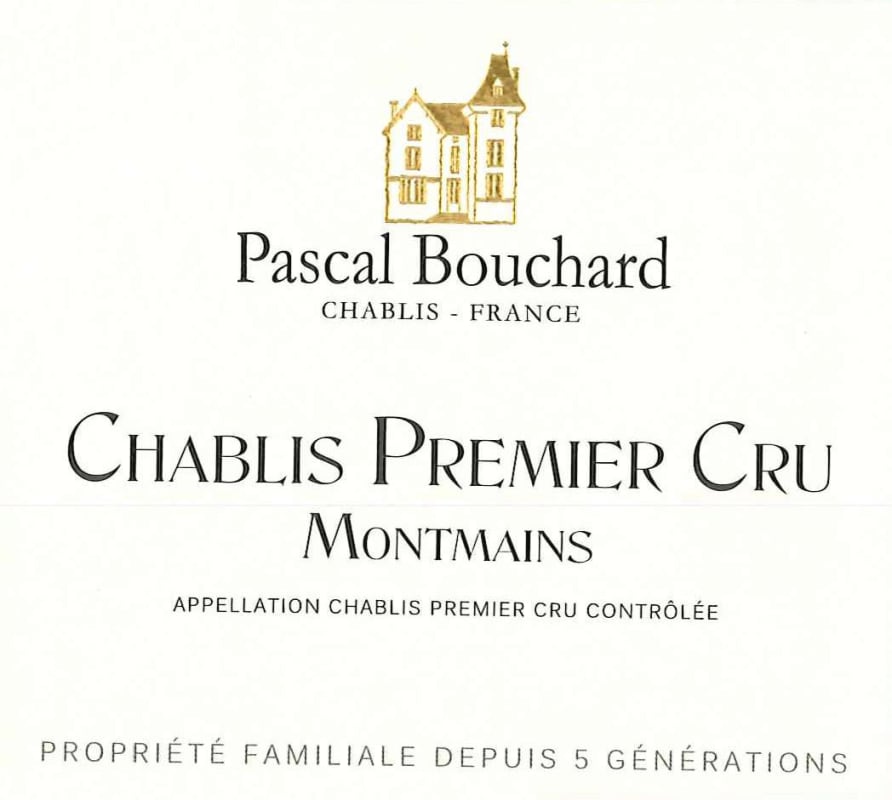Pascal Bouchard Chablis Montmains Premier Cru 2011 Front Label