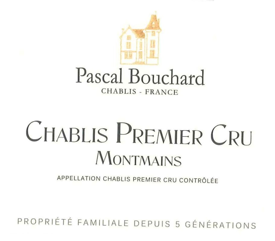 Pascal Bouchard Chablis Montmains Premier Cru 2010 Front Label