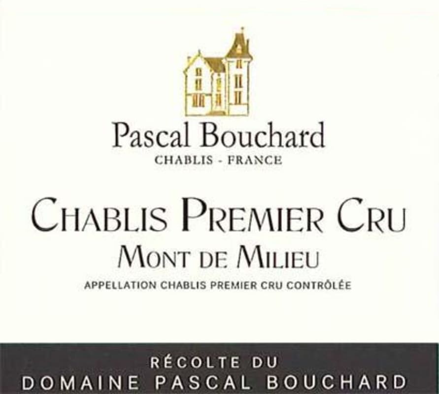 Pascal Bouchard Chablis Mont de Milieu Premier Cru 2014 Front Label