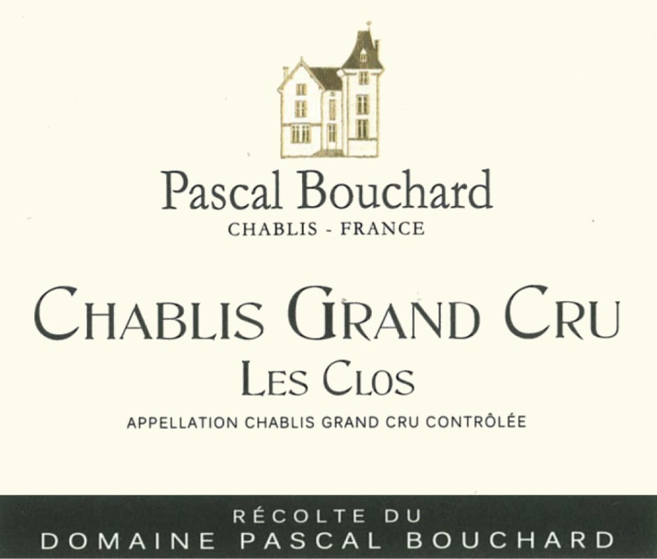 Pascal Bouchard Chablis Le Clos Grand Cru 2009 Front Label