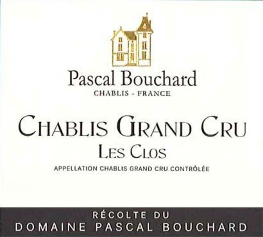 Pascal Bouchard Chablis Le Clos Grand Cru 2011 Front Label