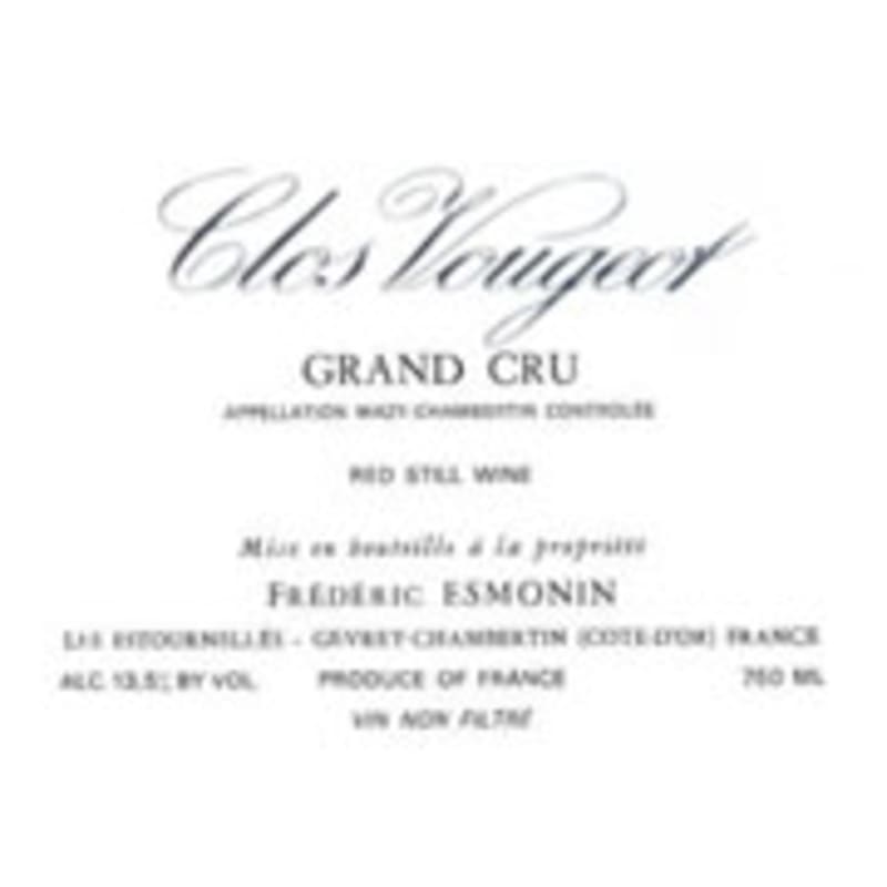 Frederic Esmonin Clos Vougeot 2002 Front Label