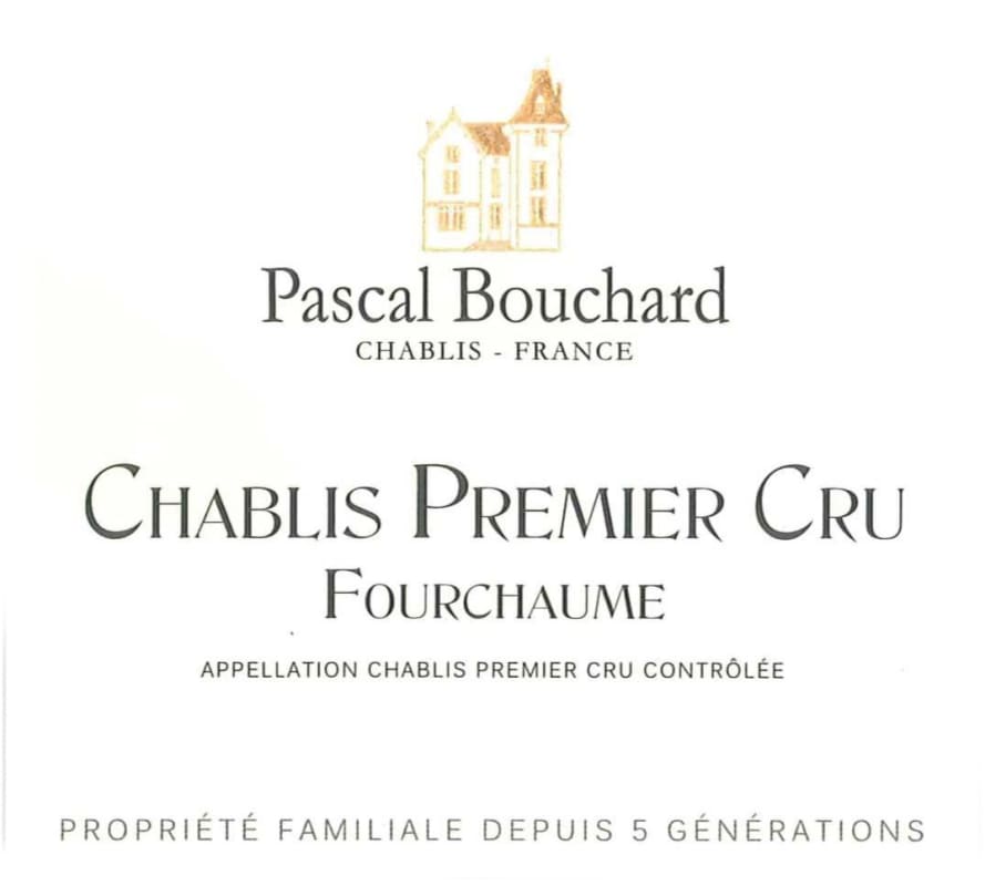 Pascal Bouchard Chablis Fourchaume Premier Cru 2011 Front Label