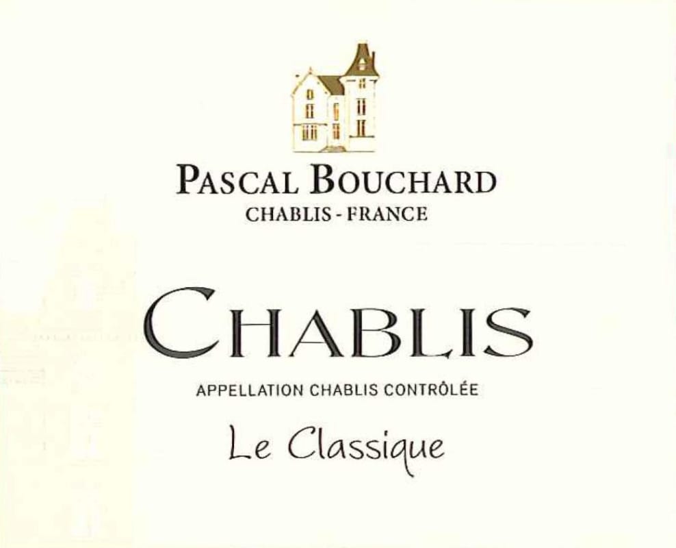 Pascal Bouchard Le Classique Chablis (OU Kosher) 2015 Front Label
