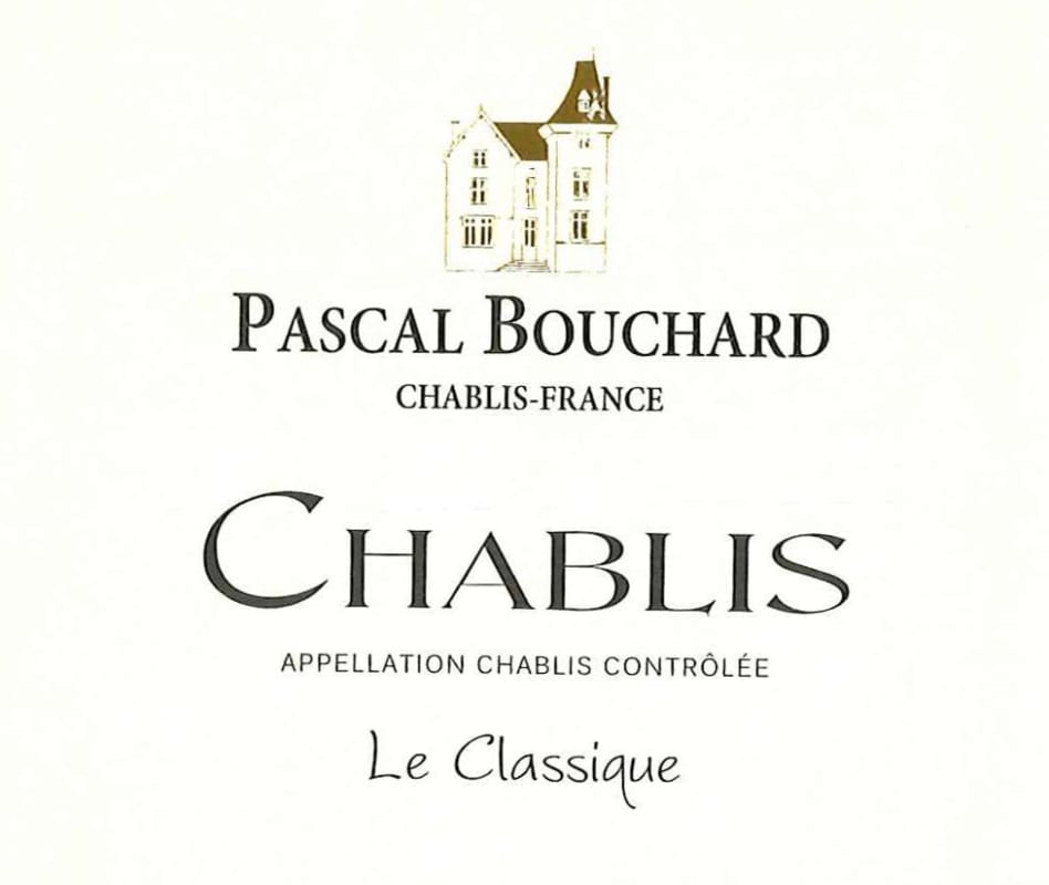 Pascal Bouchard Le Classique Chablis (OU Kosher) 2012 Front Label
