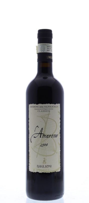 Buglioni L'Amarone della Valpolicella Classico 2008 Front Bottle Shot