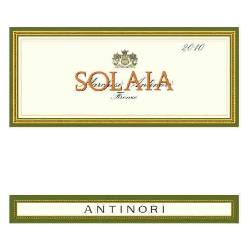 Marchesi Antinori Solaia (1.5 Liter Magnum) 2010 Front Label