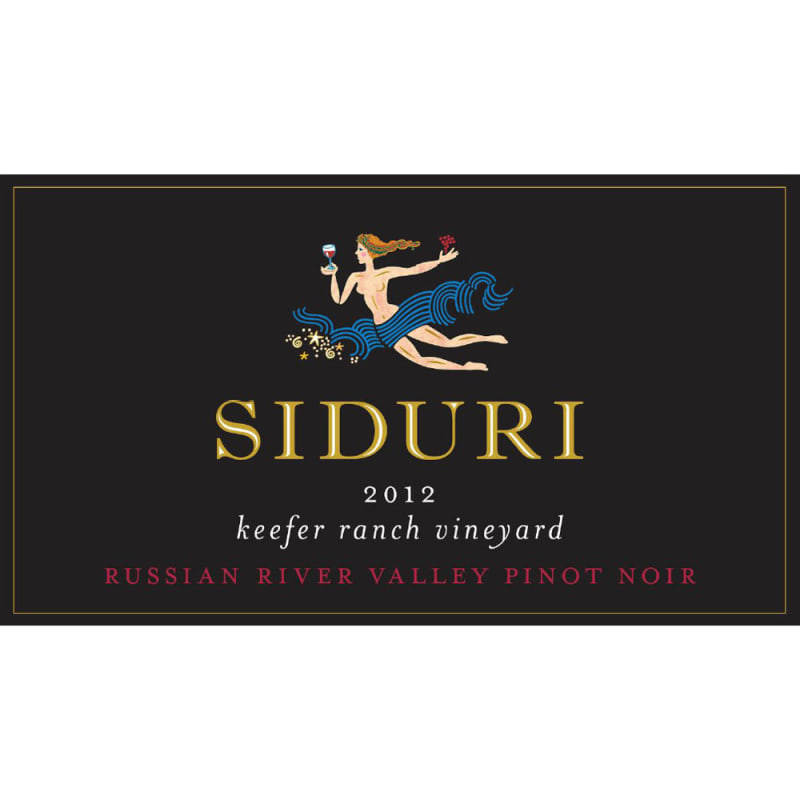 Siduri Keefer Ranch Vineyard Pinot Noir 2012 Front Label